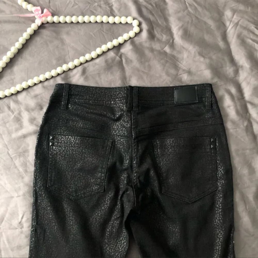 NWOT| Shiny Animal Print Jeans - Picture 6 of 10